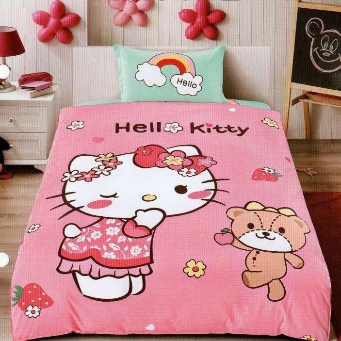 Постельное бельё для детей сатин “Hello Kitty” полуторный